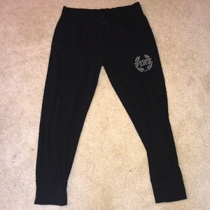 PINK black sweatpants/joggers